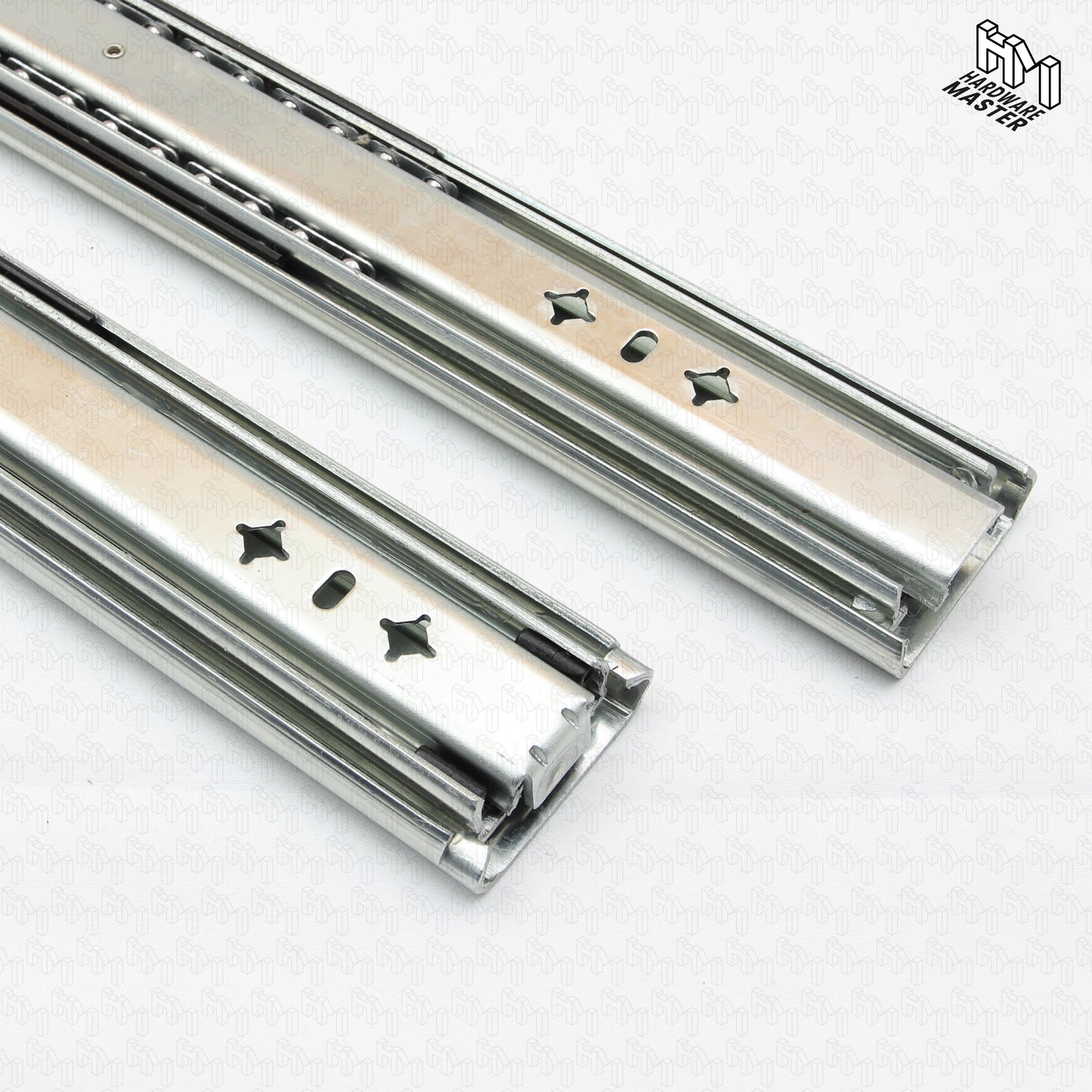 125kg Non-Locking Drawer Slides | 2 Pairs | Medium Duty | Full Extension
