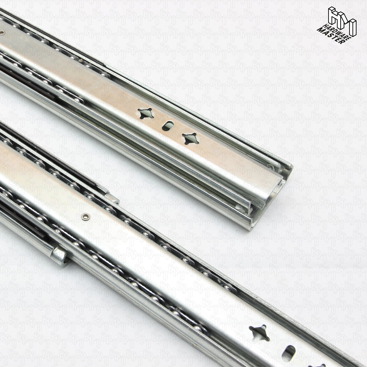 125kg Non-Locking Drawer Slides | 2 Pairs | Medium Duty | Full Extension