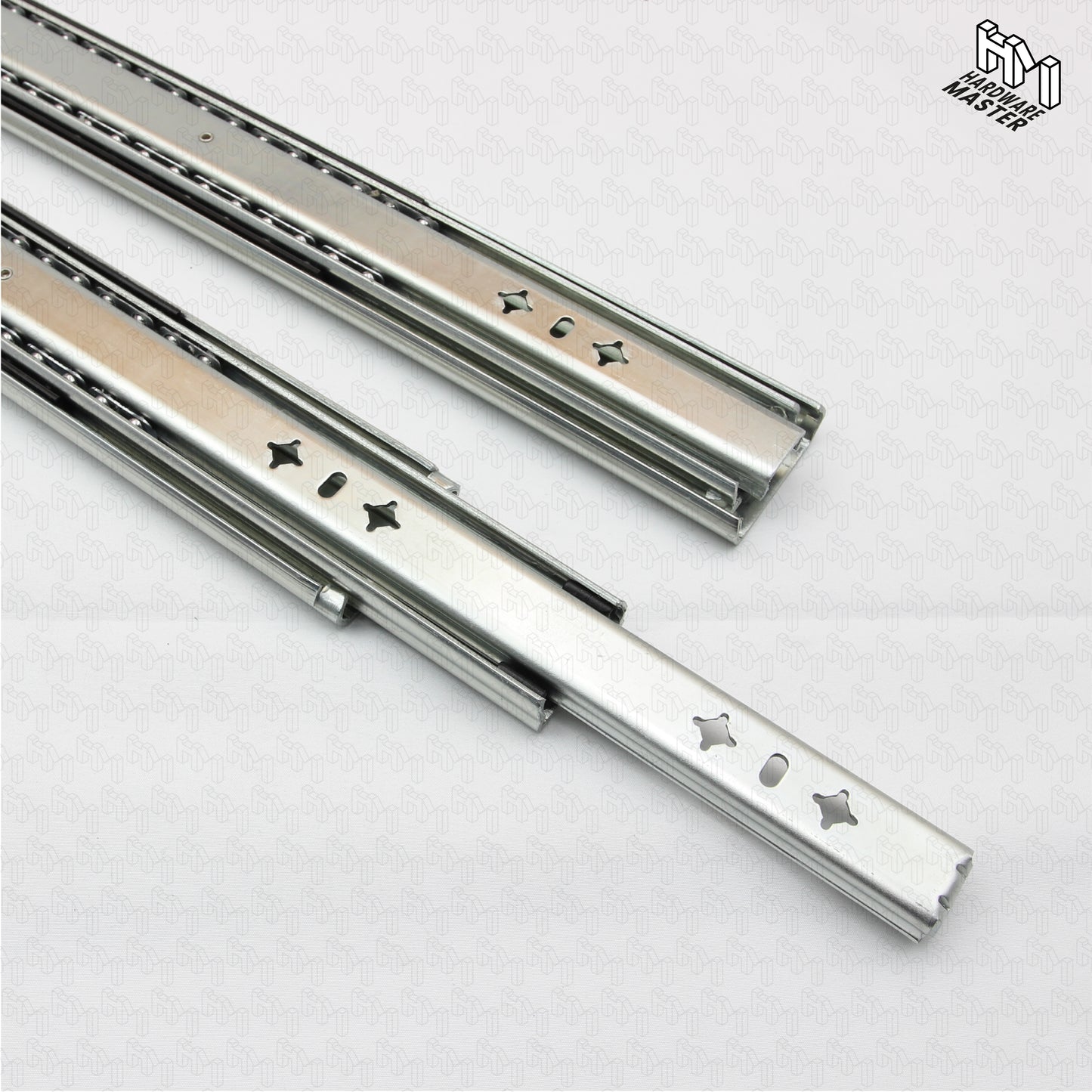 125kg Non-Locking Drawer Slides | 2 Pairs | Medium Duty | Full Extension