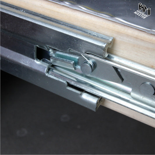 227kg Non-Locking Drawer Slides | One Pair | Heavy Duty | Full Extension Runners