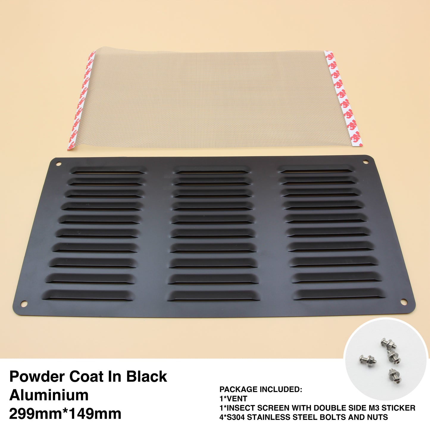 Aluminium Air Vent | RV Ventilation Grill (Multiple Sizes)