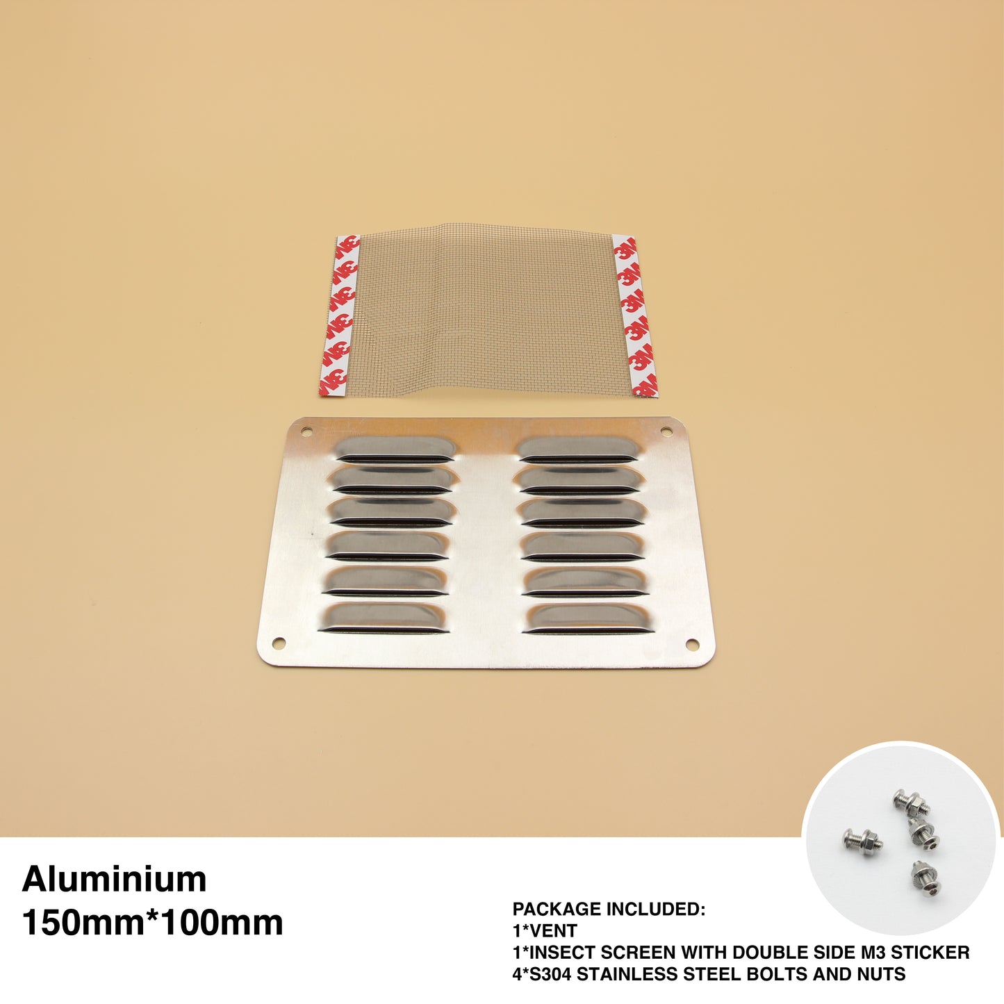 Aluminium Air Vent | RV Ventilation Grill (Multiple Sizes)