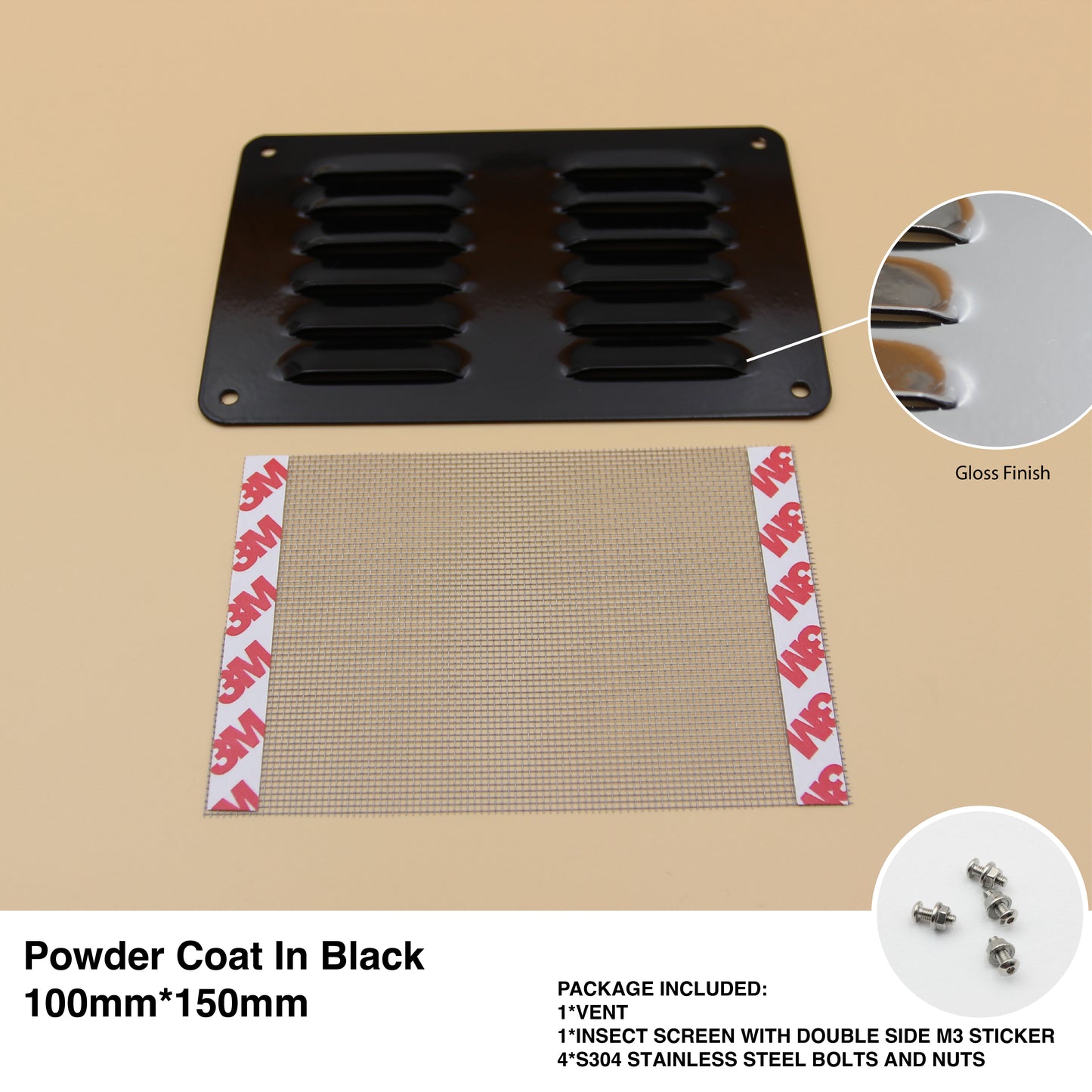 Aluminium Air Vent | RV Ventilation Grill (Multiple Sizes)