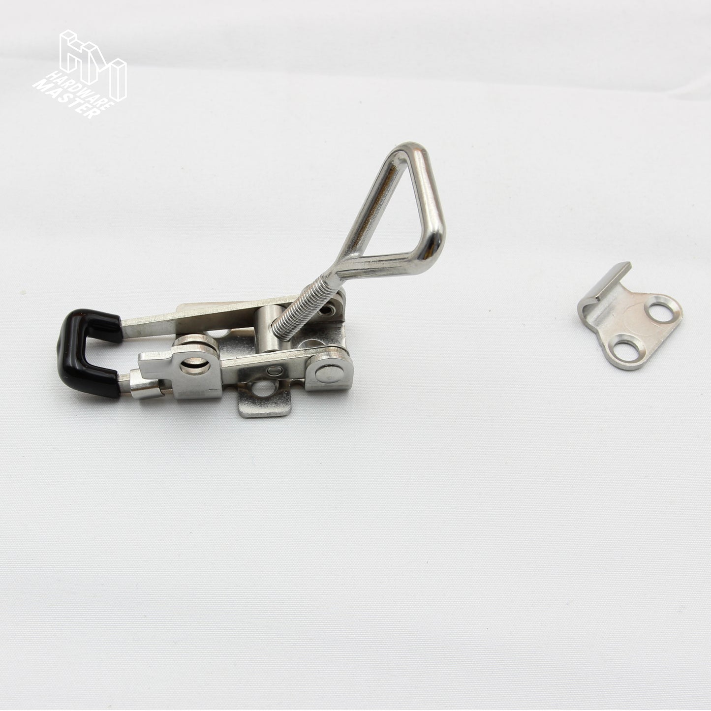 Small Over Centre Toggle Latch With Safety Catch | S304 Stainless Steel | Black | Lockable Fastener