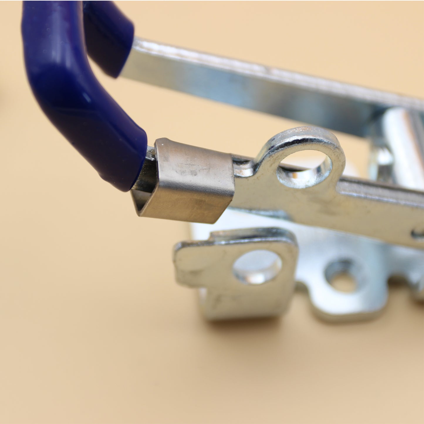 Blue 160mm Steel Over Centre Fastener With Keeper Toggle Latch