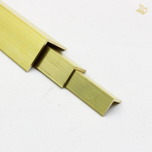 Brass Equal Angle | 25.4x25.4x1.59mm | C385 Alloy | Custom Length