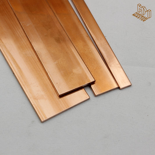 Copper Flat Bar | 25.4x3.18mm | C110 Alloy | Custom Length