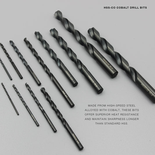 Size 1mm – 13mm | Premium HSS-Co Cobalt Drill Bit | Heavy Duty Metal Drilling