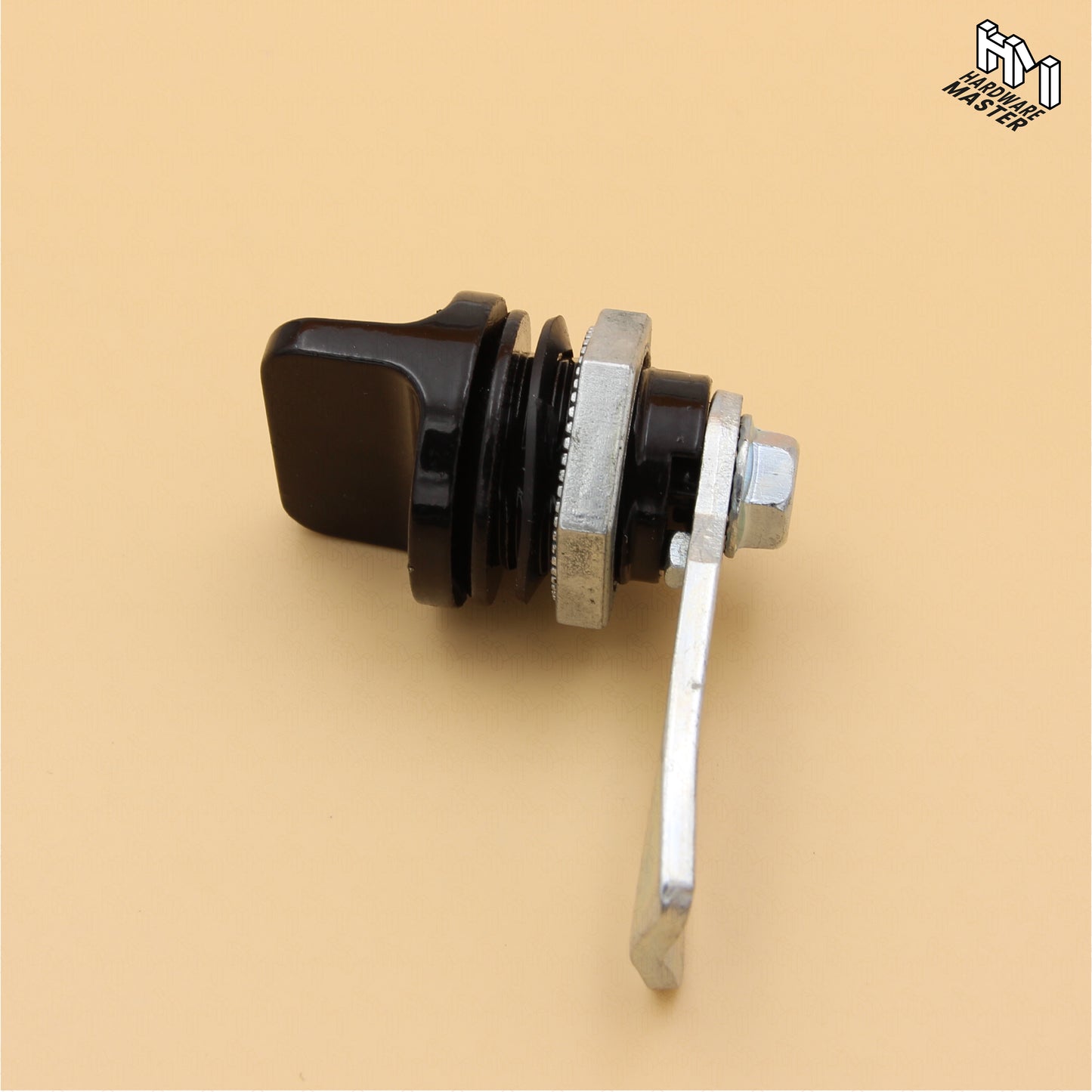 Cam Lock | Keyless for Toolboxes Mailbox | Black Zinc Plated Alloy