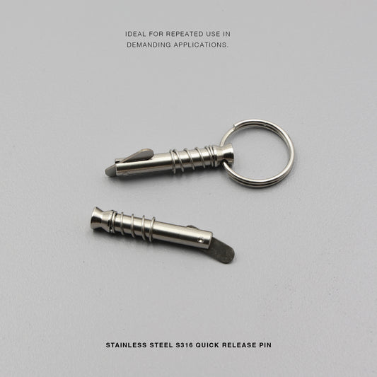 S316 Stainless Steel | Quick Release Locking Pin Spring Lock | 6.3mm