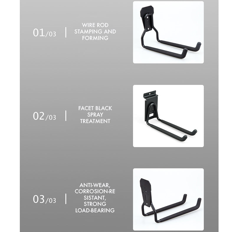 Storage Hooks Wall Mount | 8-Inch Straight | Heavy Duty