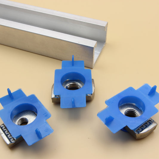 Unistrut Plain Nut With Plastic Wing Cover | 5Qty | S304 Stainless Steel | Channel Nut | M6 M8 M10 M12