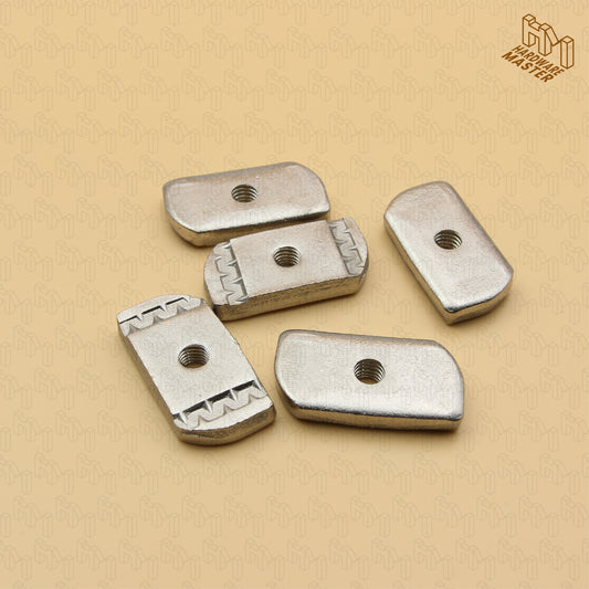 Unistrut Channel Nut M6 M8 M10 | Pack of 5 | S316 Stainless Steel | Plain Style