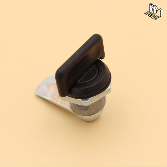 Cam Lock | Keyless for Cabinets & Drawers | Black Zinc Plated Alloy