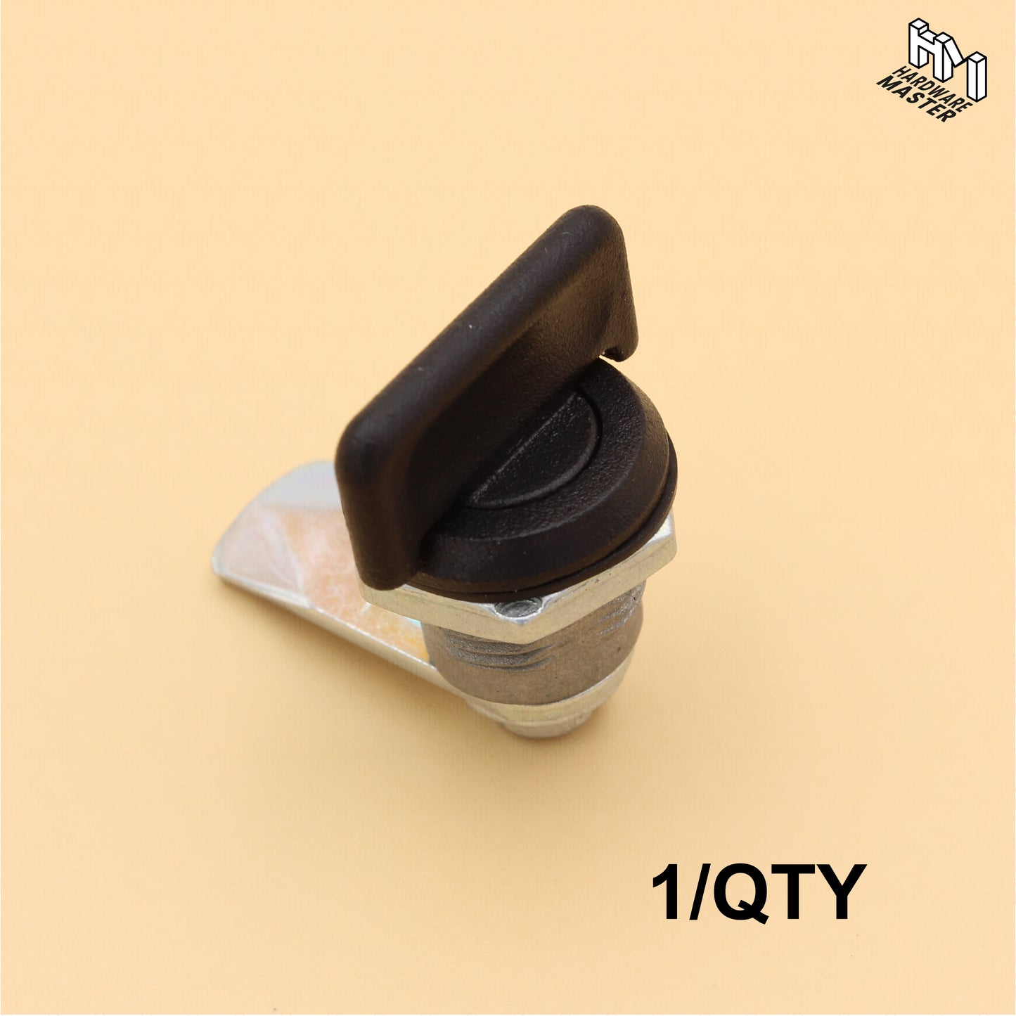 Cam Lock | Keyless for Cabinets & Drawers | Black Zinc Plated Alloy
