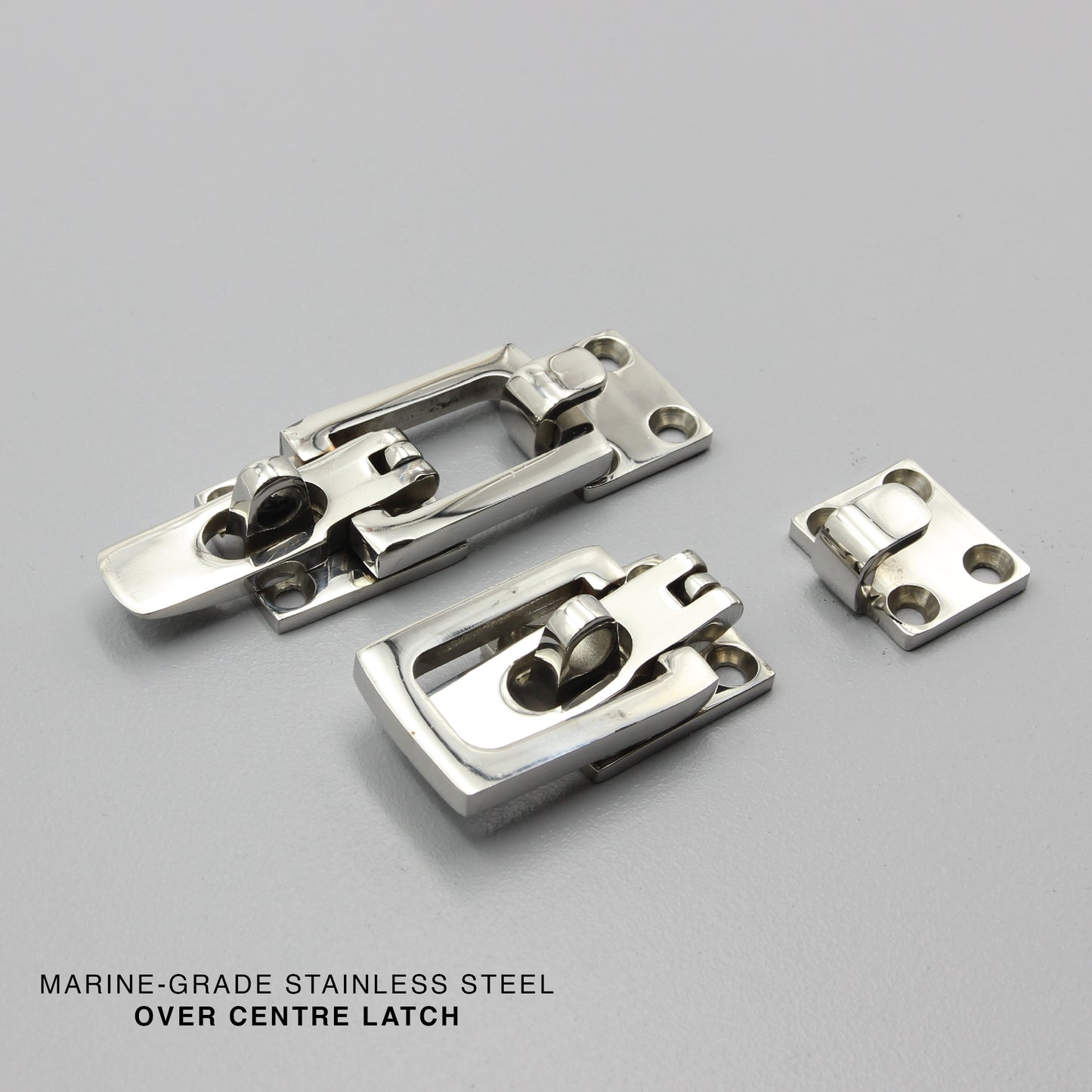S316 Stainless Steel Toggle Latch 95mm Over Centre Catch Heavy Duty Marine Grade