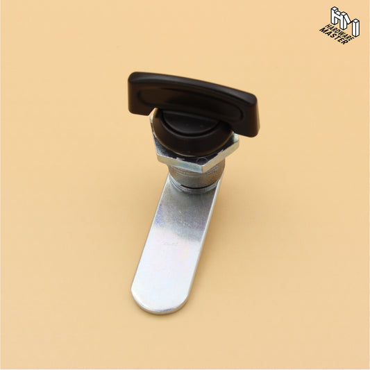 Cam Lock | Keyless for Mailboxes Drawers | Black Zinc Plated Alloy