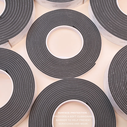 Self Adhesive EVA Foam Sealing Tape – Black | 3mm & 5mm | 5m Roll