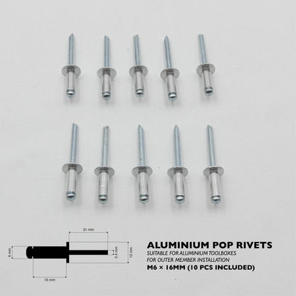 1 Pair | 800mm | 125kg Locking Drawer Slides | Full Extension Runners |  Medium Duty