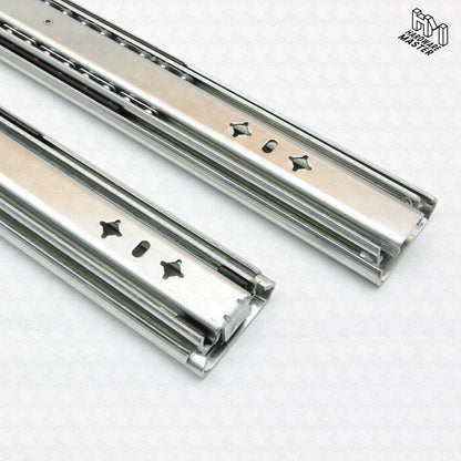 125kg Non-Locking Drawer Slides | 2 Pairs | Medium Duty | Full Extension
