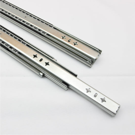 125kg Non-Locking Drawer Slides | 2 Pairs | Medium Duty | Full Extension
