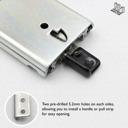 NEW | 227kg Locking Drawer Slides | One Pair | Heavy Duty | Full Extension Runners