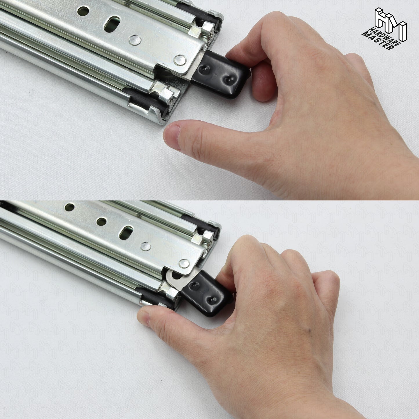 NEW | 227kg Locking Drawer Slides | One Pair | Heavy Duty | Full Extension Runners