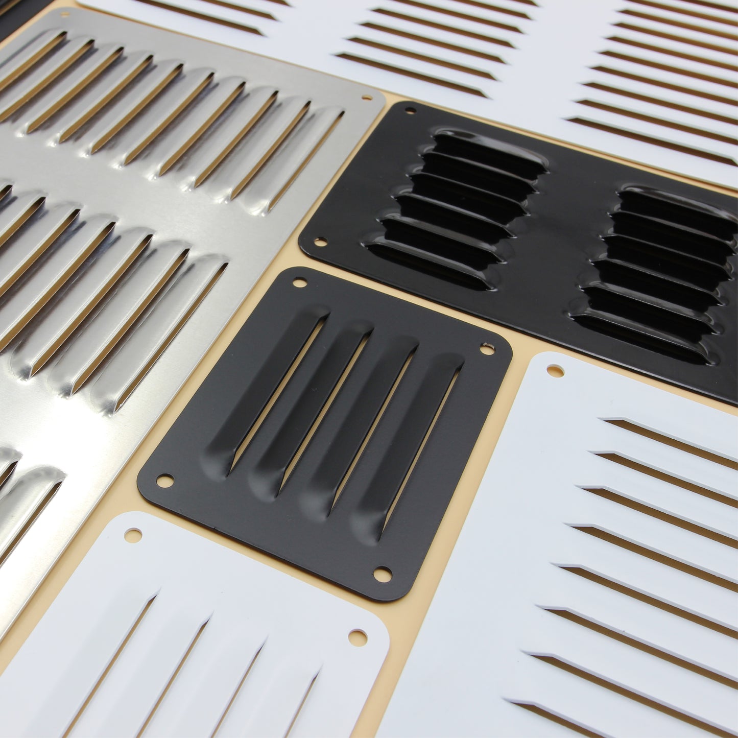 Louvered Vent Cover | Airflow Vent | Aluminium | RV Ventilation Grille Vent | (Multiple Sizes)