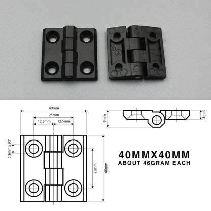Butt Hinge | Sunk Mount or Blind Mount | Heavy Duty | Zinc Alloy | Black/Silver