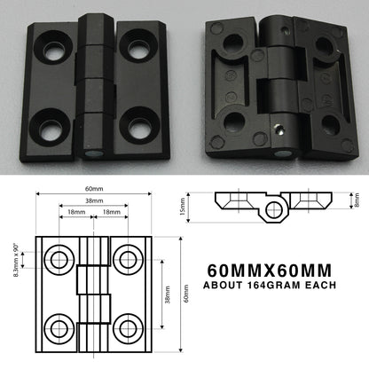 Butt Hinge | Sunk Mount or Blind Mount | Heavy Duty | Zinc Alloy | Black/Silver
