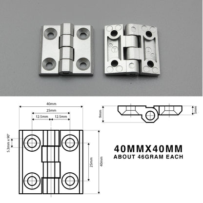 Butt Hinge | Sunk Mount or Blind Mount | Heavy Duty | Zinc Alloy | Black/Silver