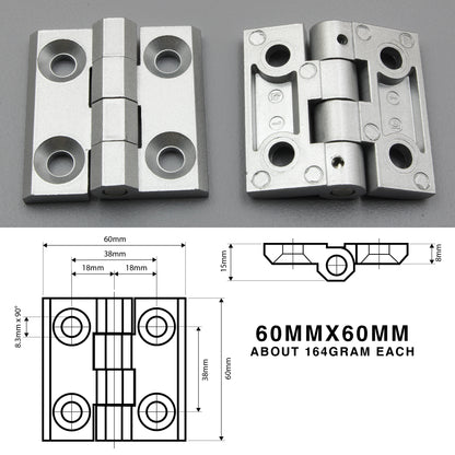 Butt Hinge | Sunk Mount or Blind Mount | Heavy Duty | Zinc Alloy | Black/Silver