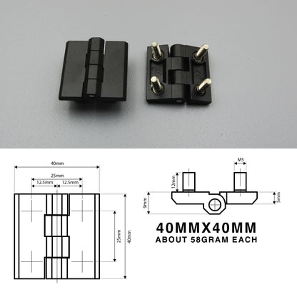 Butt Hinge | Sunk Mount or Blind Mount | Heavy Duty | Zinc Alloy | Black/Silver