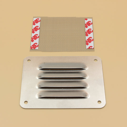 Aluminium Air Vent Caravan Vent Silver 75mm x 100mm