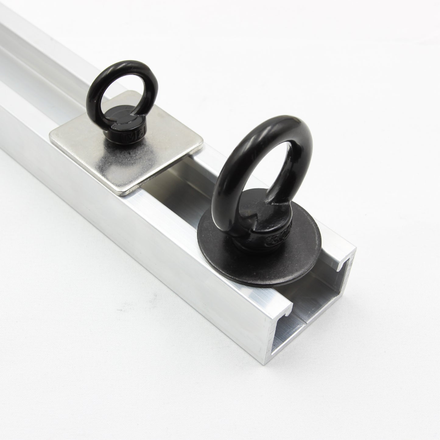 Black Unistrut Eye Bolt Kit | Stainless Steel | M6 M8 M10 | Set of 2