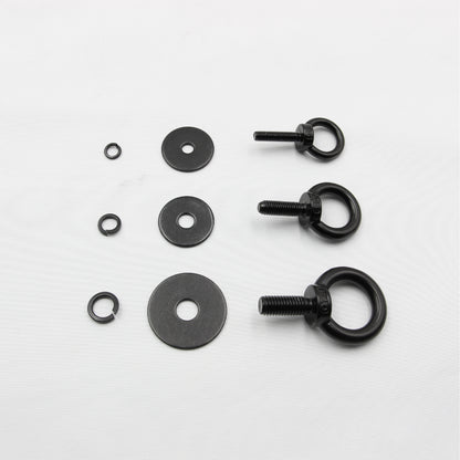 Black Unistrut Eye Bolt Kit | Stainless Steel | M6 M8 M10 | Set of 2