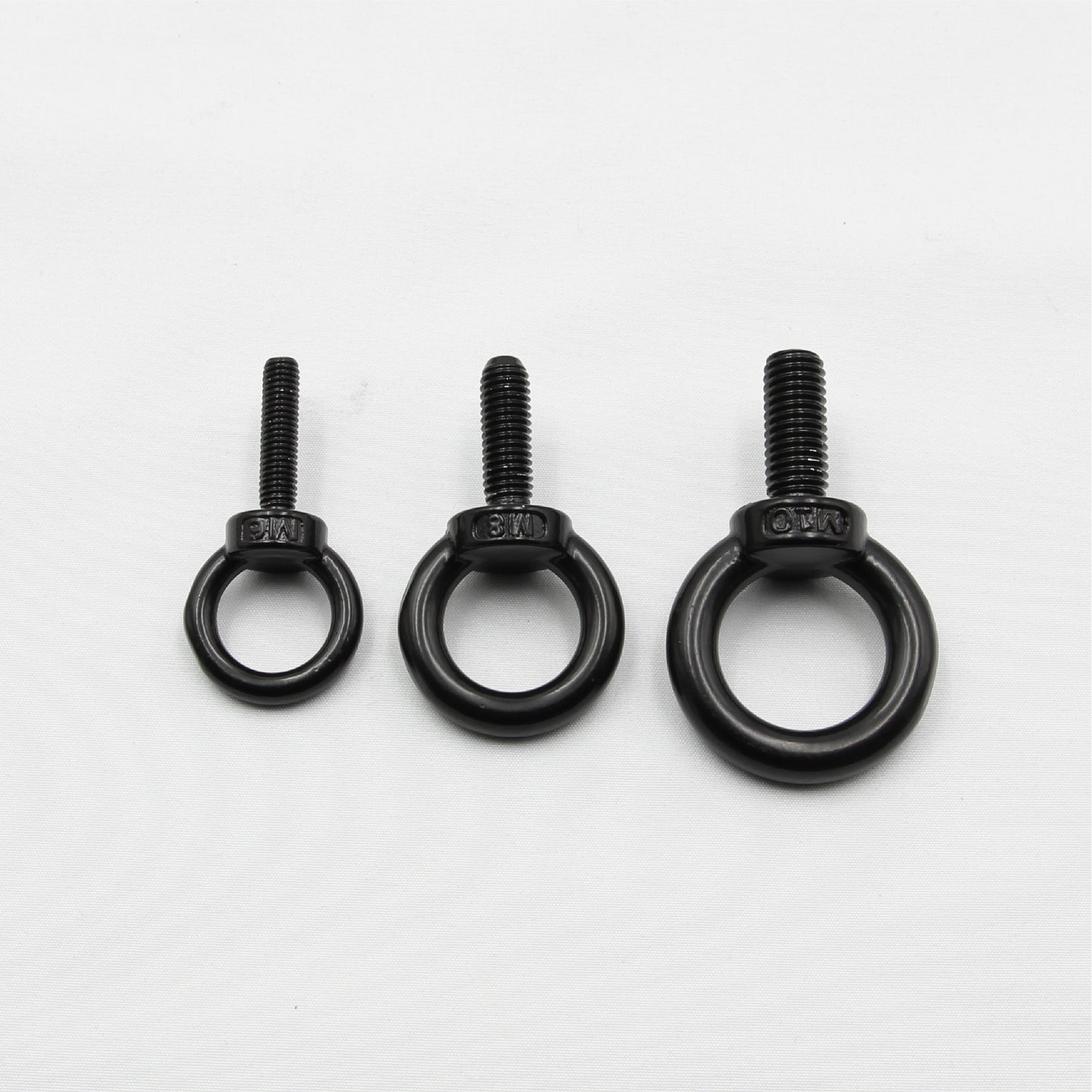 Black Unistrut Eye Bolt Kit | Stainless Steel | M6 M8 M10 | Set of 2