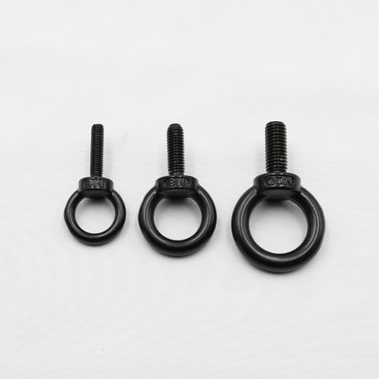 Black Unistrut Eye Bolt Kit | Stainless Steel | M6 M8 M10 | Set of 2