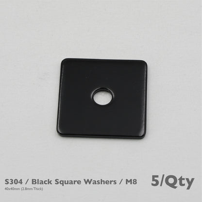 Black Unistrut Eye Bolt Kit | Stainless Steel | M6 M8 M10 | Set of 2