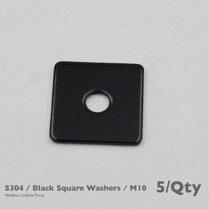 Black Unistrut Eye Bolt Kit | Stainless Steel | M6 M8 M10 | Set of 2