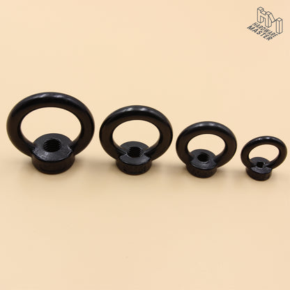 Black Stainless Steel Eye Nuts Heavy Duty – Rigging Tie Down Set (M6, M8, M10, M12)