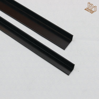 Black Aluminium UnEqual Angle | 32x20x1.6mm | 6063 T5 Alloy | Custom Length