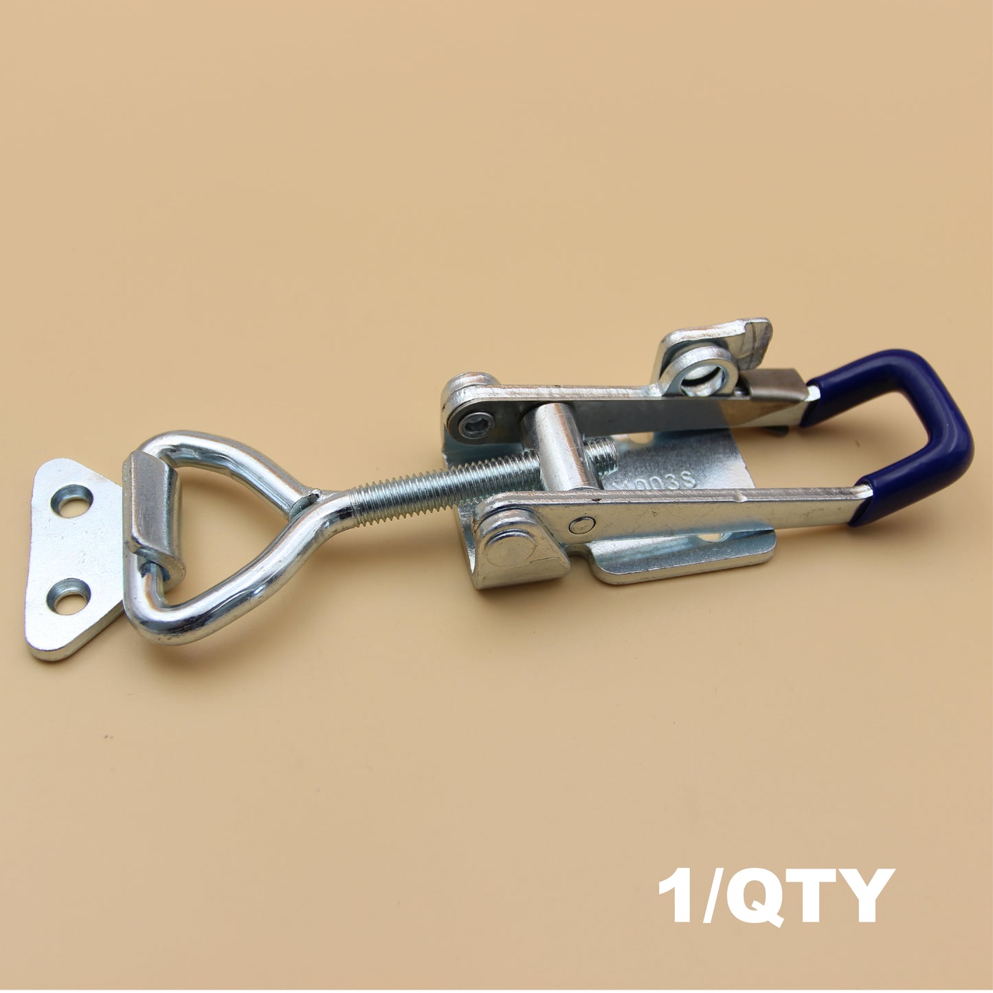Blue 160mm Steel Over Centre Fastener With Keeper Toggle Latch