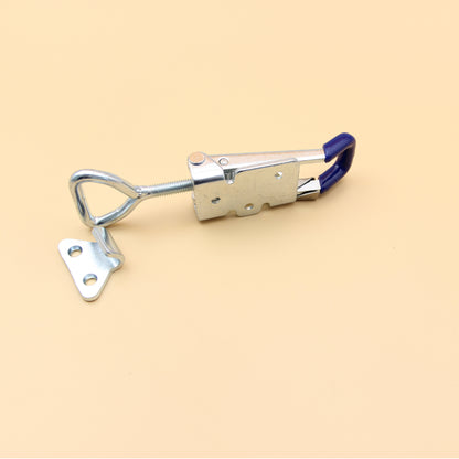 Blue 160mm Steel Over Centre Fastener With Keeper Toggle Latch