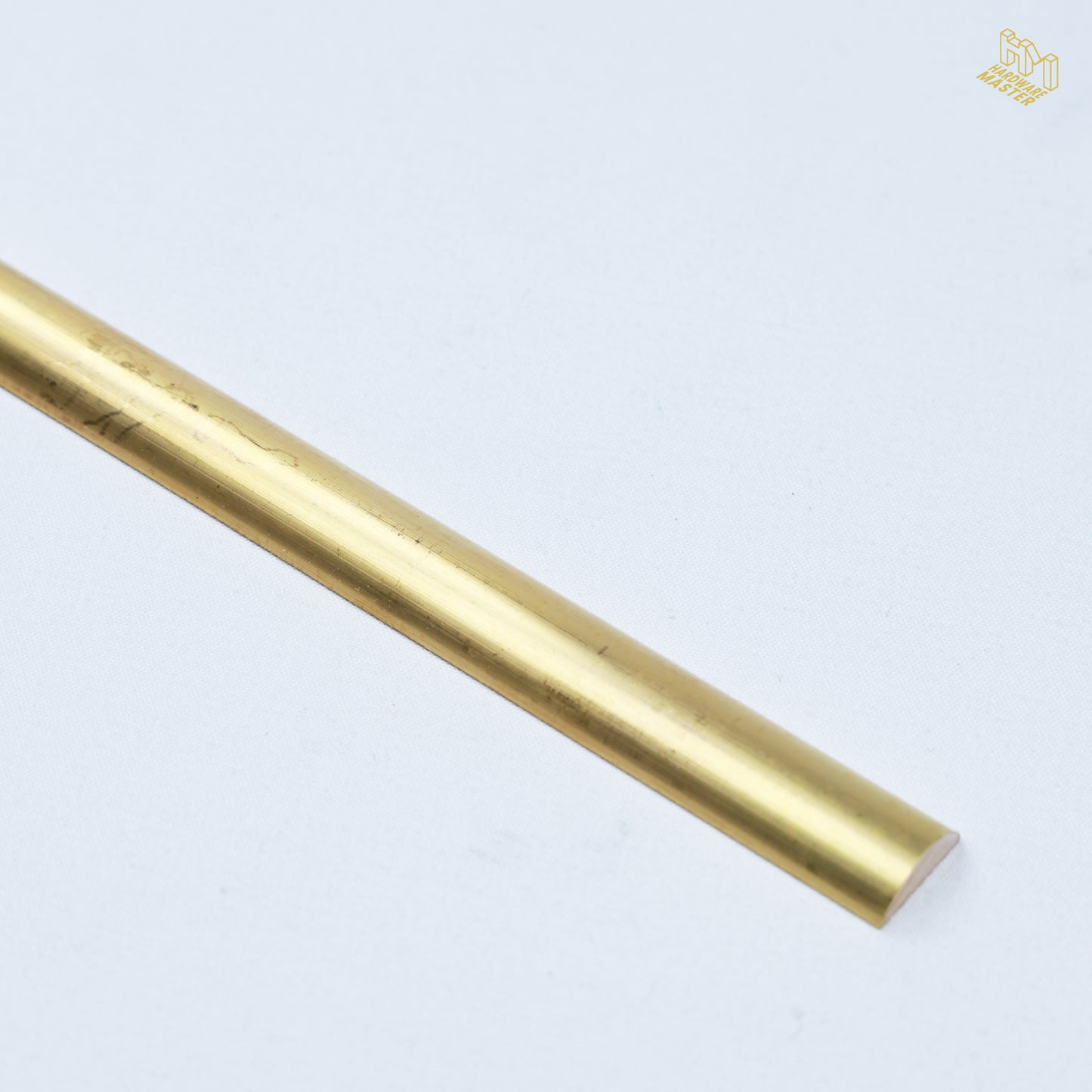 Brass Solid Half Round Rod | 12.7x4.76mm | C380 Alloy | Custom Length
