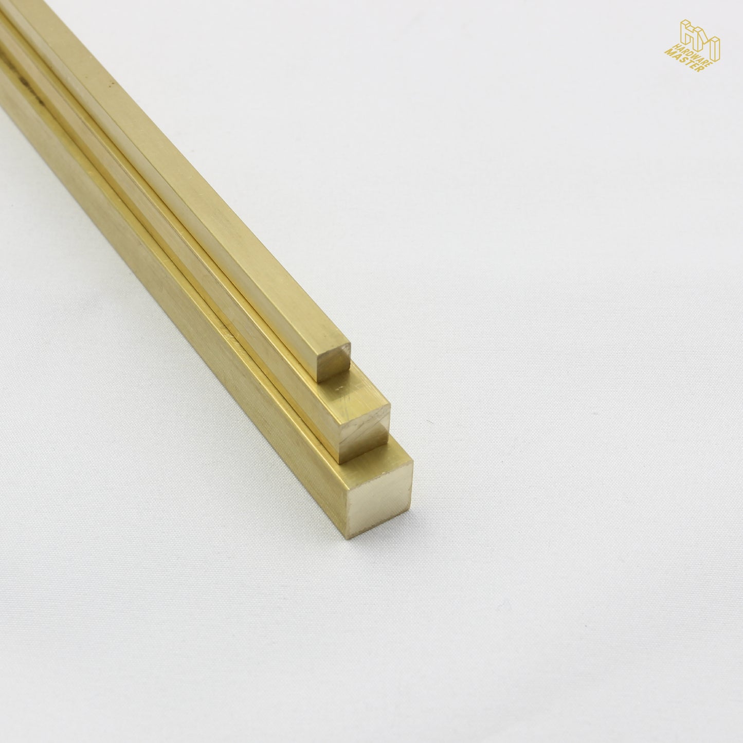 Brass Solid Square Rod | 6.35x6.35mm | C385 Alloy | Custom Length