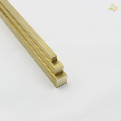 Brass Solid Square Rod | 6.35x6.35mm | C385 Alloy | Custom Length