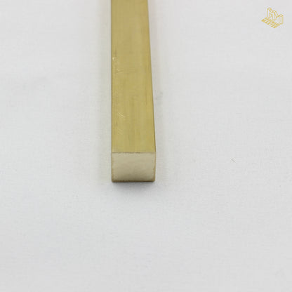Brass Solid Square Rod | 6.35x6.35mm | C385 Alloy | Custom Length