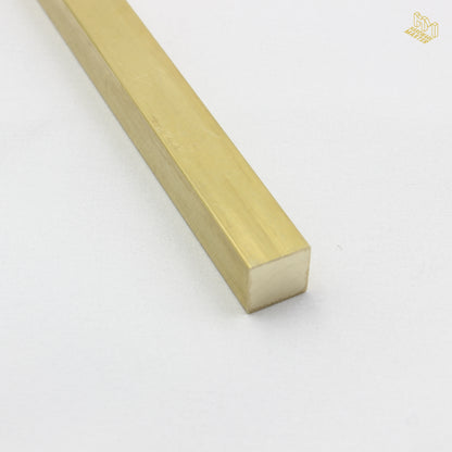 Brass Solid Square Rod | 6.35x6.35mm | C385 Alloy | Custom Length