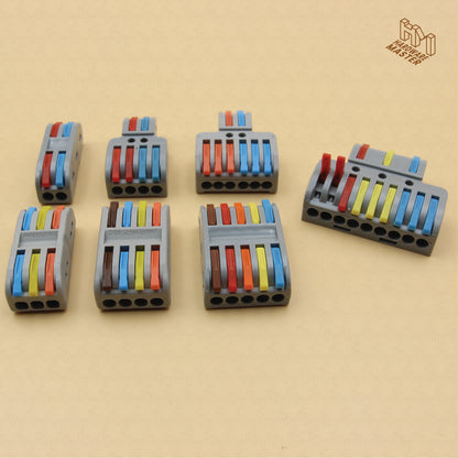 Lever-Nut Wire Connector | Colour-Coded Quick Wiring Terminal | Tool-Free Electrical Joiner